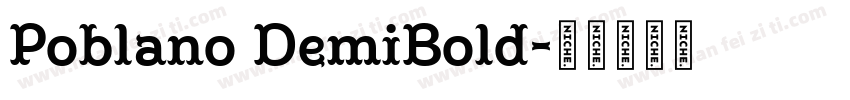 Poblano DemiBold字体转换